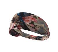 YTUOPWE Little Swallow with flower in mouth Picture Elastic Esercizio Fascia Sport Head Tie per uomini e donne, morbido, ad asciugatura rapida