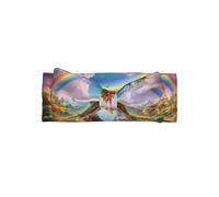 YTUOPWE Little World Under the Rainbow Picture - Fascia per bambini con fiocco, morbida, delicata sulla pelle ed elastica, in poliestere, per neonati da 0 a 6 mesi