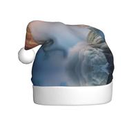 YTUOPWE Magnifica cascata Immagine Cappello di Natale per adulti materiale è morbido e leggero