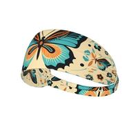 YTUOPWE mass dance of butterflies Picture Elastic Esercizio Fascia Sport Head Tie per uomini e donne, morbido, ad asciugatura rapida