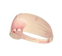 YTUOPWE Pink Sheep Picture Fascia elastica per esercizi sportivi per uomini e donne, morbida, ad asciugatura rapida