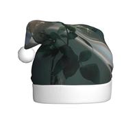 YTUOPWE Rose under the beam Picture Christmas Hat for Adult materiale è morbido e leggero