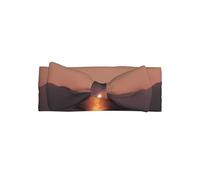 YTUOPWE Sunset on the road - Fascia per bambini con fiocco, morbida, delicata sulla pelle ed elastica, in poliestere, per neonati da 0 a 6 mesi