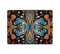 YTUOPWE Tappeto antiscivolo 160 x 121,9 cm Bel motivo simmetrico Immagine buon assorbimento d'acqua adatto per cucina, bagno e soggiorno