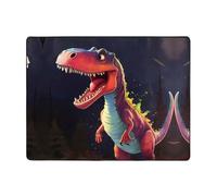 YTUOPWE Tappeto antiscivolo 160 x 121,9 cm con dinosauro dalla bocca grande Immagine buon assorbimento d'acqua adatto per cucina, bagno e soggiorno