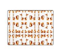 YTUOPWE Tappeto antiscivolo 160 x 121,9 cm Gorp Squirrel Squad Picture buon assorbimento d'acqua adatto per cucina, bagno e soggiorno