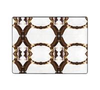 YTUOPWE Tappeto antiscivolo 160 x 122 cm Aquila con ali diffuse Immagine buon assorbimento d'acqua adatto per cucina, bagno e soggiorno