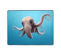YTUOPWE Tappeto antiscivolo 160 x 122 cm Dumbo the Octopus Picture buon assorbimento d'acqua adatto per cucina, bagno e soggiorno