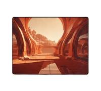 YTUOPWE Tappeto antiscivolo 160 x 122 cm Dune Building Picture buon assorbimento d'acqua adatto per cucina, bagno e soggiorno