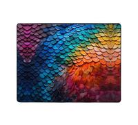 YTUOPWE Tappeto antiscivolo 160 x 122 cm frammenti arcobaleno squame di pesce Immagine buon assorbimento d'acqua adatto per cucina, bagno e soggiorno