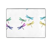 YTUOPWE Tappeto antiscivolo 160 x 122 cm I quattro fratelli libellula immagine buon assorbimento d'acqua adatto per cucina, bagno e soggiorno