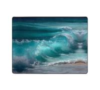 YTUOPWE Tappeto antiscivolo 160 x 122 cm La marea in aumento Immagine buon assorbimento d'acqua adatto per cucina, bagno e soggiorno