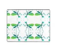 YTUOPWE Tappeto antiscivolo 160 x 122 cm Mantis Glow-in-Dark Immagine buon assorbimento d'acqua adatto per cucina, bagno e soggiorno