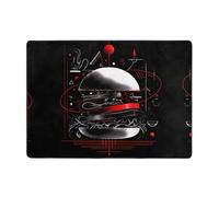 YTUOPWE Tappeto con immagine di una freccia attraverso il cuore, 203 x 147 cm, per soggiorno, ufficio, tavolino da caffè, letto, balcone, morbido, soffice, assorbe l'acqua, durevole