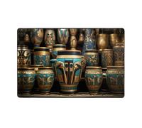 YTUOPWE Tappeto in tessuto di flanella con immagine di vaso magico egiziano, 152,4 x 99,1 cm, tappetino per soggiorno, ufficio, tavolino da caffè, letto, balcone