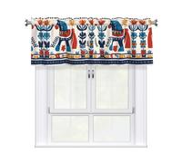 YTUOPWE Tenda svedese Dala con cavallo folk mantovana 137,2 x 45,7 cm per cucina, bagno, lavanderia e studio Decor