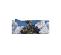 YTUOPWE The castle on top of the hill Picture Baby Bow Fascia per capelli - Morbida, delicata sulla pelle ed elastica, in poliestere, per neonati da 0 a 6 mesi