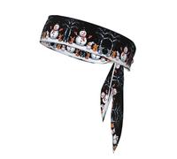 YTUOPWE The little snowman and the little animals Picture Sports Head Tie Fascia per uomini e donne, morbida e traspirante, traspirante, traspirante