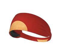 YTUOPWE The Red Sun in the Desert Picture - Fascia elastica per esercizi, per uomini e donne, morbida, ad asciugatura rapida