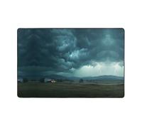 YTUOPWE The Storm After the calm Picture - Tappeto in tessuto di flanella, 152 x 99 cm, per soggiorno, ufficio, tavolino da caffè, letto, balcone