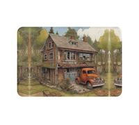 YTUOPWE Zerbino 40,6 x 61 cm A house Picture idrorepellente antiscivolo per porte d'ingresso, ingressi e bagni