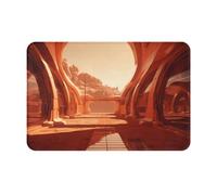 YTUOPWE Zerbino 40,6 x 61 cm Dune Building Picture idrorepellente antiscivolo per porte d'ingresso, ingressi e bagni