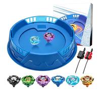 Ytwehela Set trottole X con 6 X-Top, 2 lanciatori e stadio | X Stadium Set, X-Arena Starter Set per bambini dai 6 anni in su, giocattolo da combattimento per ragazzi