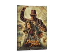 YTWRGWERR 1 poster di Indiana Jones e il quadrante del destino 2023 (1) poster estetico artistico da parete decorativo vintage su tela per soggiorno e camera da letto (50 x 75 cm) con cornice