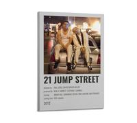 YTWRGWERR 22 poster di Jump Street su tela, decorazione artistica da parete, stile vintage, per soggiorno, camera da letto, 50 x 75 cm, con cornice