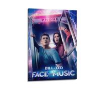 YTWRGWERR Bill & Ted Face The Music, poster estetico decorativo da parete, decorazione artistica da parete vintage su tela per soggiorno e camera da letto (60 x 90 cm) con cornice