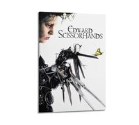 YTWRGWERR Edward - Poster con mani di forbice, decorazione artistica da parete, stile vintage, per soggiorno, camera da letto, 50 x 75 cm, con cornice