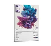 YTWRGWERR Future DS2 2015 (1) Poster estetico da parete, decorazione artistica da parete vintage, su tela, per soggiorno, camera da letto, 30 x 45 cm, con cornice