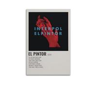 YTWRGWERR Interpol El Pintor - Poster estetico da parete, decorazione artistica da parete, stile vintage, per soggiorno, camera da letto, 50 x 75 cm, senza cornice