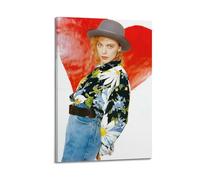 YTWRGWERR Kylie Minogue - Poster estetici da parete, decorazione artistica da parete, stile vintage, su tela, per soggiorno, camera da letto, 30 x 45 cm, con cornice