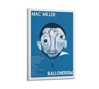 YTWRGWERR Mac Miller(1) Poster estetico da parete decorativo vintage su tela per soggiorno e camera da letto (60 x 90 cm) con cornice