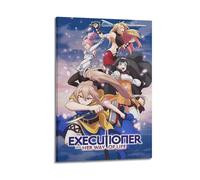 YTWRGWERR Poster decorativo da parete in stile vintage, motivo "The Executioner And Her Way of Life", per soggiorno, camera da letto, 50 x 75 cm, con cornice