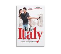 YTWRGWERR Poster del film Little Italy su tela, decorazione artistica da parete, stile vintage, per soggiorno, camera da letto, 60 x 90 cm, senza cornice