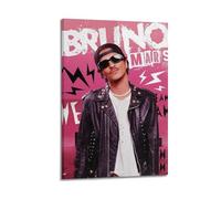 YTWRGWERR Poster di Bruno Mars, stampa artistica da parete decorativa su tela vintage, per soggiorno, camera da letto, 60 x 90 cm, con cornice