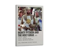 YTWRGWERR Poster di Monty Python e il Santo Graal, decorazione artistica da parete in stile vintage, per soggiorno, camera da letto, 40 x 60 cm, con cornice