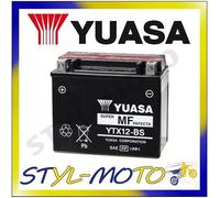 YTX12-BS BATTERIA ORIGINALE YUASA CON ACIDO PIAGGIO X7 300IE EVO 2011