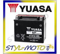 YTX12-BS BATTERIA ORIGINALE YUASA CON ACIDO PIAGGIO X7 300IE EVO 2011