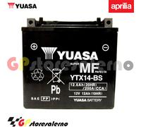 YTX14-BS BATTERIA YUASA APRILIA 1000 ETV CAPONIRD RALLY RAID 2008