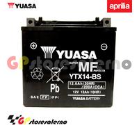 YTX14-BS BATTERIA YUASA APRILIA 1000 ETV CAPONORD ABS 2003
