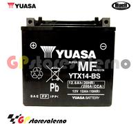 YTX14-BS BATTERIA YUASA BUELL 1200 XB12SS LIGHTNING LONG 2009