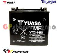 YTX14-BS BATTERIA YUASA TRIUMPH 955 SPRINT ST 2000