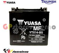 YTX14-BS BATTERIA YUASA TRIUMPH 955 SPRINT ST 2002