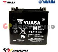YTX14-BS BATTERIA YUASA YAMAHA 660 YFM R RAPTOR 2002