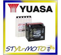 YTX14AH-BS BATTERIA ORIGINALE YUASA CON ACIDO POLARIS 500 Magnum 1999