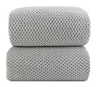 YTYC Asciugamani, 90 x 200 cm, 2 pezzi, set di asciugamani da bagno oversize, di alta qualità, ultra morbidi, altamente assorbenti, di qualità alberghiera, extra large, in microfibra, 80% poliestere