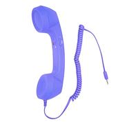 YTYKINOY Ricevitore per telefono con microfono in stile retrò, 3,5 mm, per iPhone, iPad, telefoni cellulari, smartphone (viola)